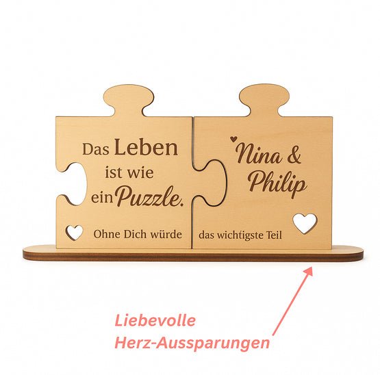 Holz - Puzzleteile mit Gravur - Orben Fix
