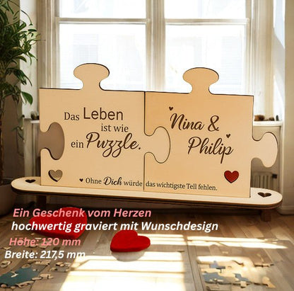 Holz - Puzzleteile mit Gravur - Orben Fix