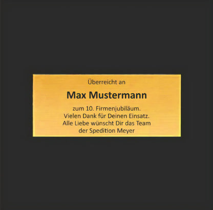 Personalisierte Goldene Schallplatte - Orben Fix